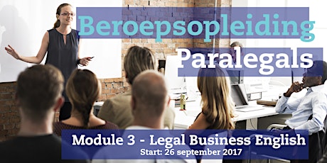 Primaire afbeelding van Beroepsopleiding Paralegals - Legal Business English