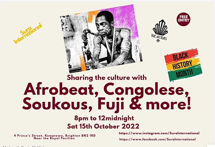 Afrobeat Brighton Party image