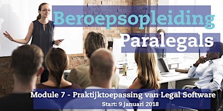 Primaire afbeelding van Beroepsopleiding Paralegals - Praktijktoepassing van legal software (AI)