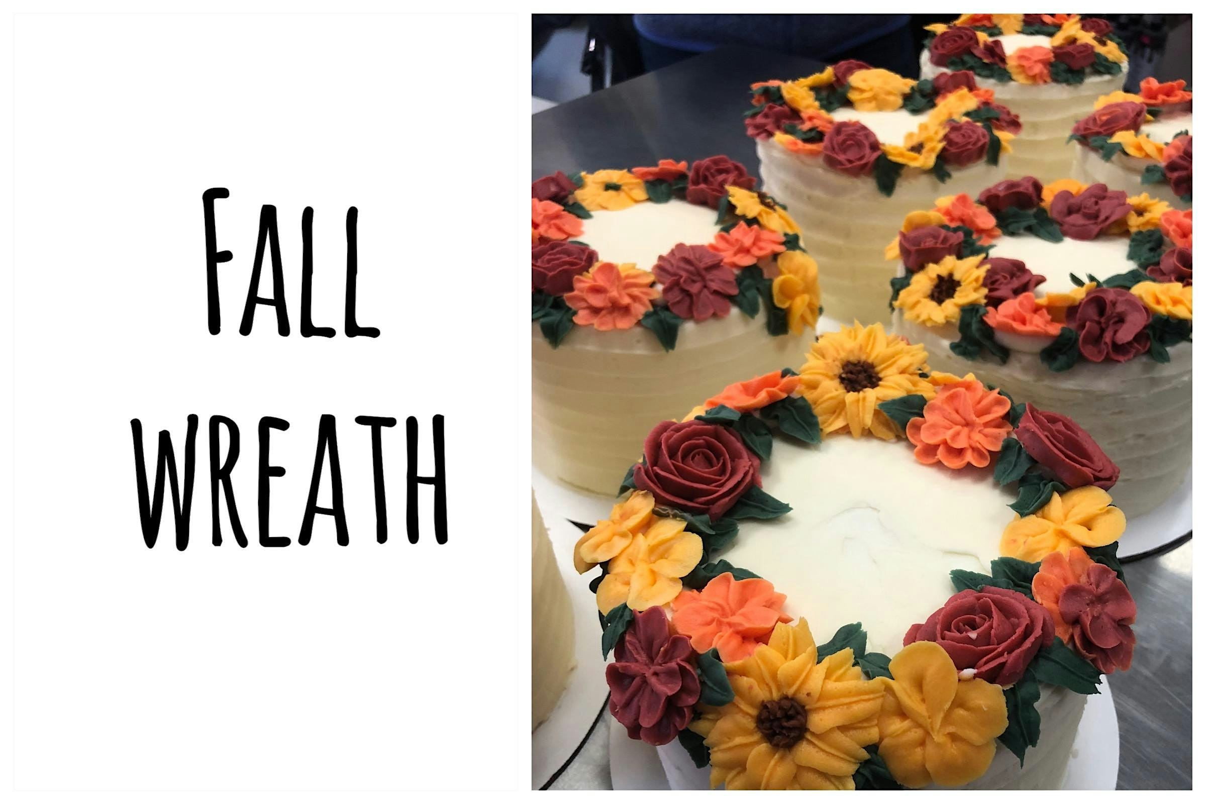 Fall Wreath Cake Decorating Class