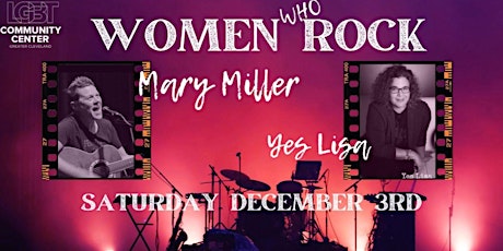 Women Who Rock -  Concert Event- Mary Miller album release with Yes Lisa