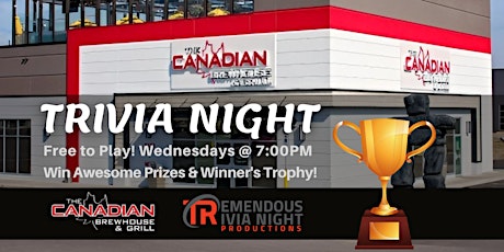 Wednesday Night Trivia at The Canadian Brewhouse Prince George!
