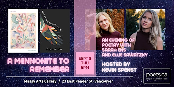 Poetry Night / A Mennonite to Remember: An Evening of Poetry with Sarah Ens