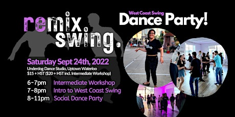West Coast Swing Dance Party + Beginner & Int. Wor