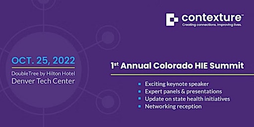 1st Annual Colorado HIE Summit - Oct. 25