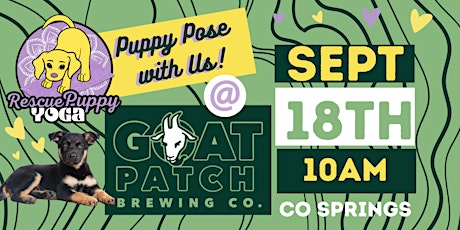 Rescue Puppy Yoga - Goat Patch Brewing Co 10am