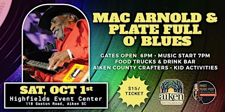 Aiken Music Fest Presents: Mac Arnold & Plate Full O' Blues