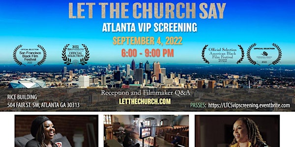 Let the Church Say VIP Screening & Fundraising Reception