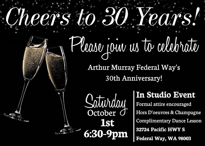 Arthur Murray Cheers to 30 Years!! image