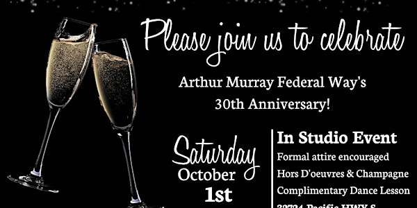 Arthur Murray Cheers to 30 Years!!