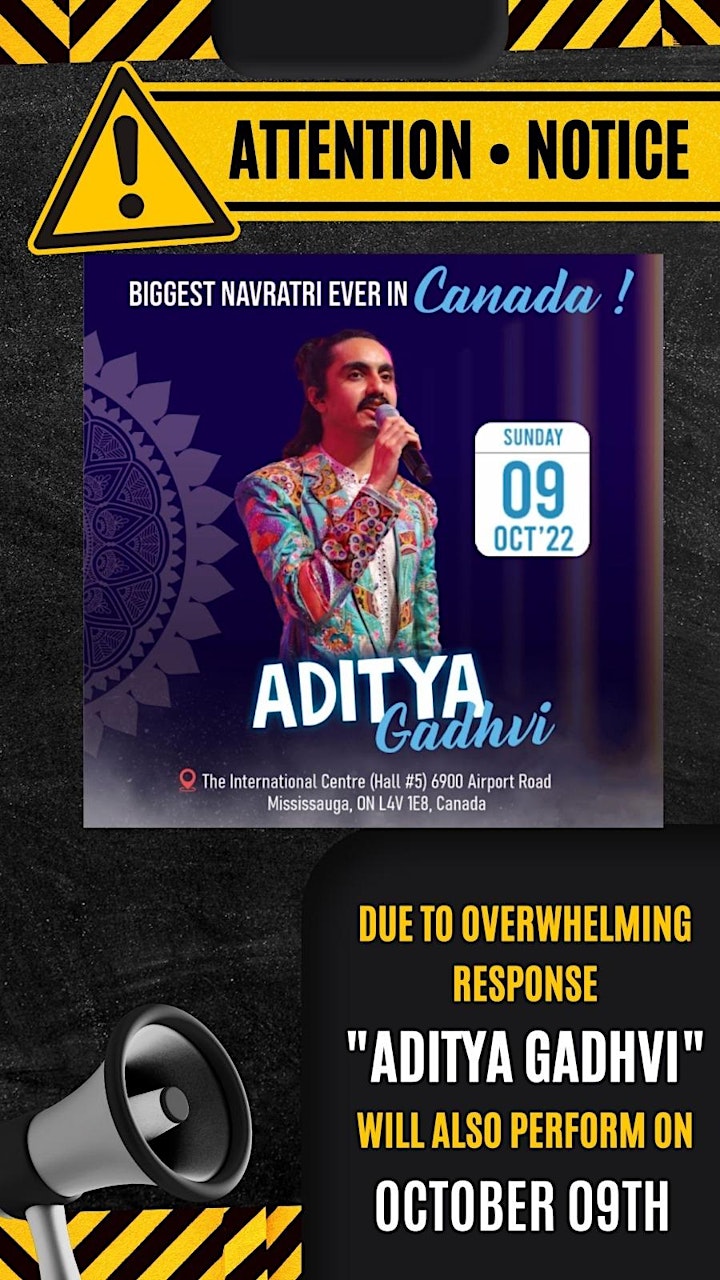 BIGGEST NAVRATRI EVER!!! Aditya Gadhvi Live October 09, 2022 !!! image