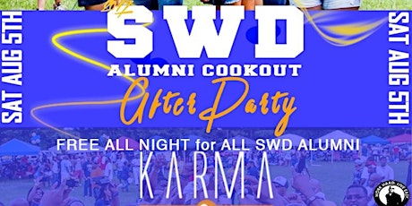 SWD Alumni CookOut AfterParty @KARMA primary image