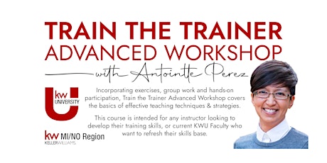 Train the Trainer Advanced Workshop