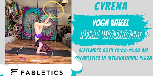 Yoga Wheel Free Workout with Cyrena @Fabletics in International Plaza