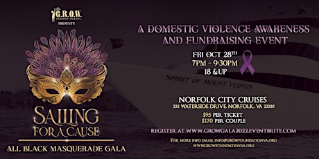 "Sailing for a Cause" All Black Masquerade Gala