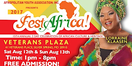 FestAfrica! 15th Annual Free African Festival - Sat Aug 12th & Sun Aug 13th