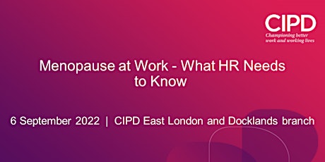 Menopause at Work- What HR Needs to Know primary image