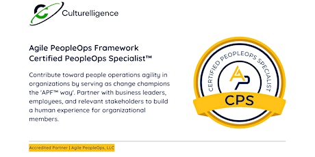 APF Certified PeopleOps Specialist™ (APF CPS™) | Sep 20-21, 2022