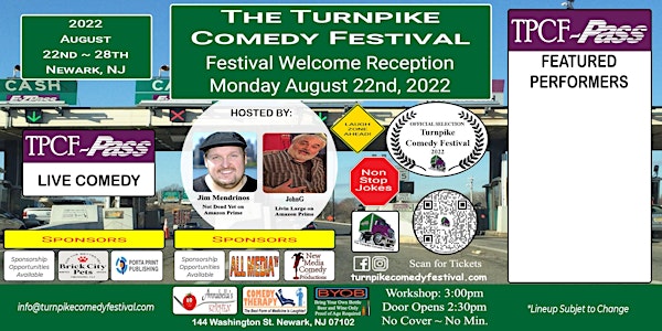 Turnpike Comedy Festival - Welcome Reception - August 22nd