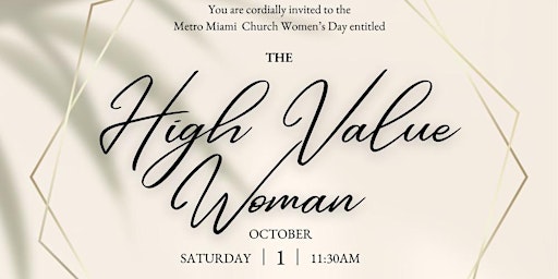 The High Value Woman