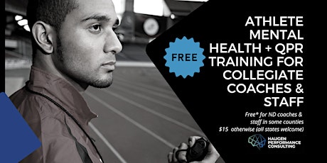 Athlete Mental Health + QPR Training for Collegiate Coaches & Staff