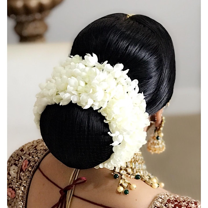 Indian Bridal Updo Hairstyling, Dupatta & Jewellery Setting *SEMINAR ONLY* image