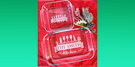 Etched Personalized Casserole Dish
