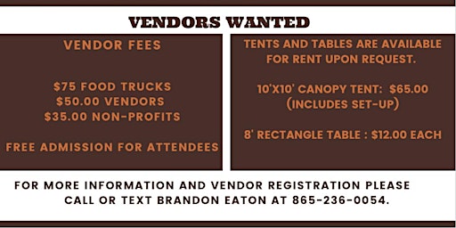 VENDORS NEEDED- Knoxville Fall Festival