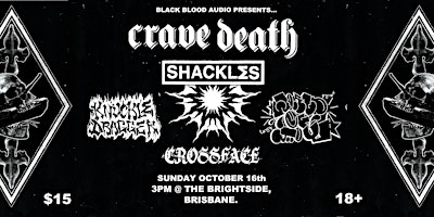 CRAVE DEATH+SHACKLES & FRIENDS//MATINEE HARDCORE