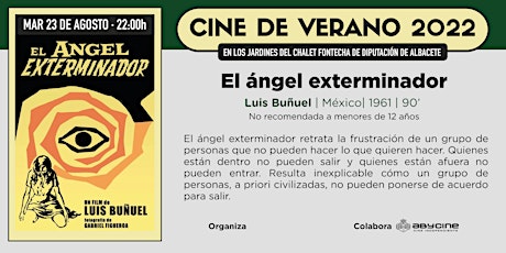 CINE DE VERANO Jardines Fontecha | El ángel exterminador | Martes 23 agosto
