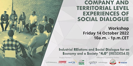 Immagine principale di Workshop / COMPANY AND TERRITORIAL LEVEL EXPERIENCES OF SOCIAL DIALOGUE 