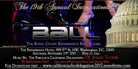 2017 California CBC Delegation "19th Annual International Ball" - by Invitation Only primary image
