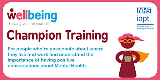 Wellbeing Champion Training (Online) December 2022