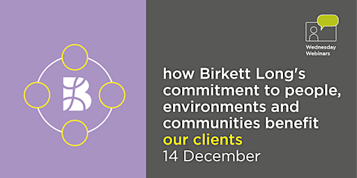 How commitment to people, environments and communities benefits clients