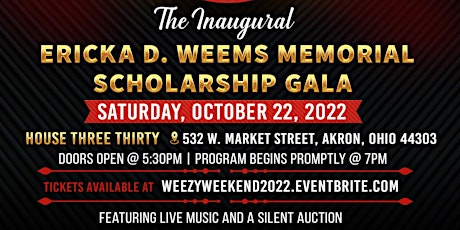 The Inaugural Ericka D. Weems Memorial Scholarship Gala primary image