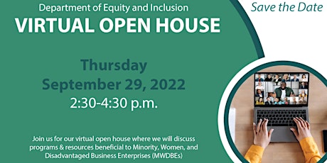 Department of Equity & Inclusion 2022 Virtual Open House