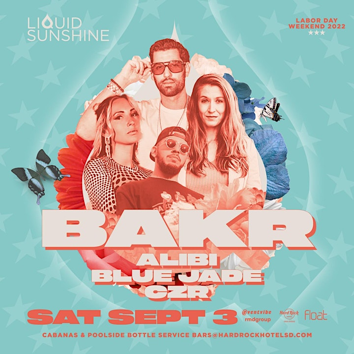 Labor Day Weekend •Liquid Sunshine•Hard Rock Pool Party • Sat Sept 3rd image