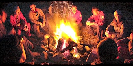 Men Sitting By A Fire primary image