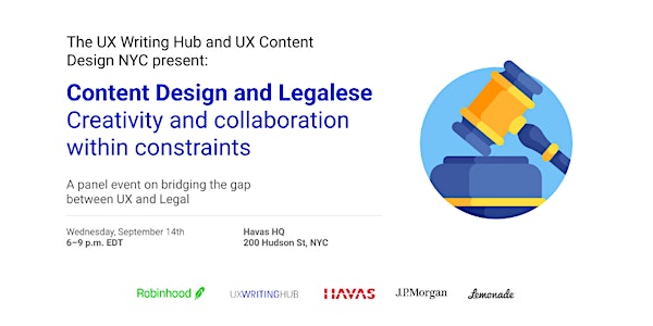 Content Design + Legalese: Creativity and collaboration within constraints