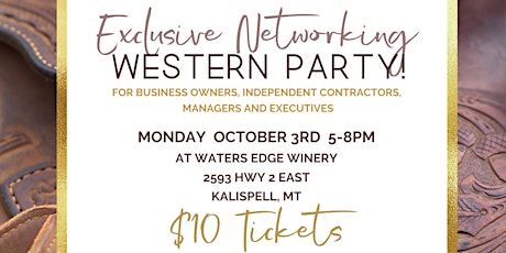 Exclusive Networking Western Party