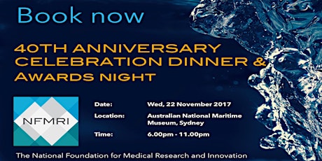NFMRI's 40th Anniversary Celebration and Awards Night primary image