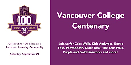 Vancouver College Centenary