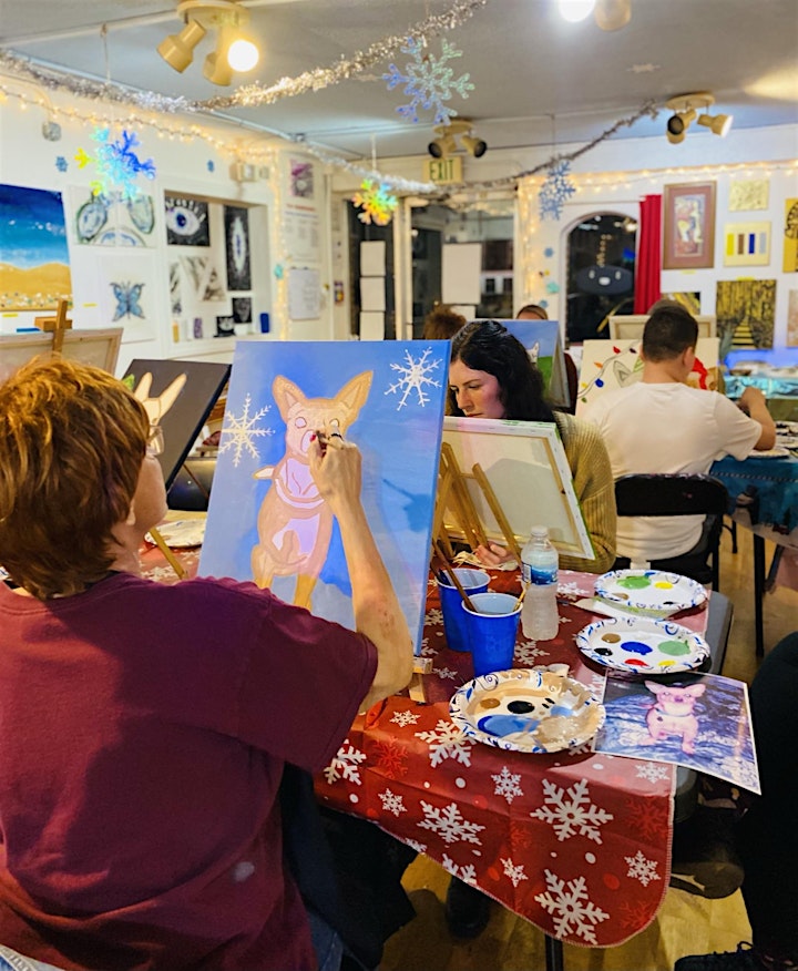 Paint Night! Snowing in the Stable image