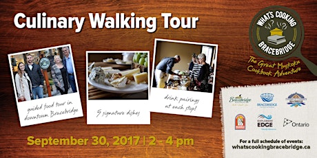 Culinary Walking Tour - What's Cooking Bracebridge primary image