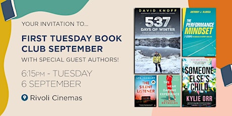 First Tuesday Book Club September 2022 with special guest authors!  primärbild