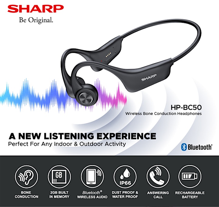 SHARP's Bone Conduction Headphones Lets Users Bring Music With Them image