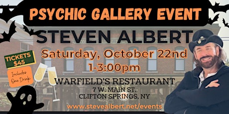 Steven Albert: Psychic Gallery Event -Warfield's Restaurant Clifton Springs