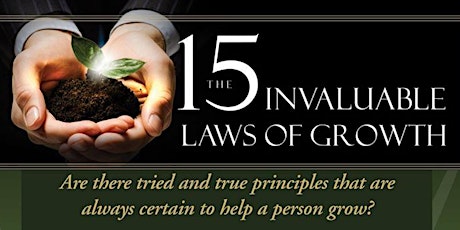 The 15 Invaluable Laws of Growth Workshop- Led by Dr. Suzanne Castle primary image