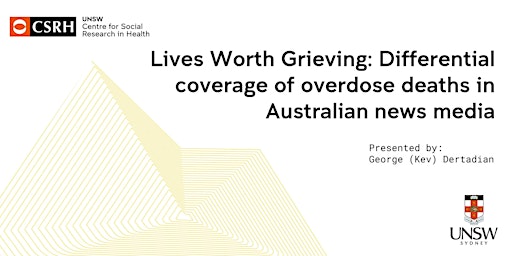 Differential coverage of overdose deaths in Australian news media