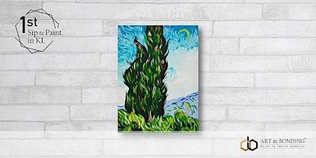 Sip & Paint : Cypresses by Van Gogh